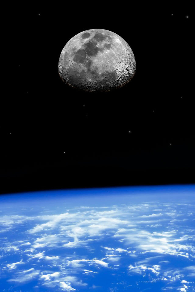 月と地球 Iphone壁紙ギャラリー
