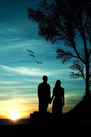 Couple At Sunset