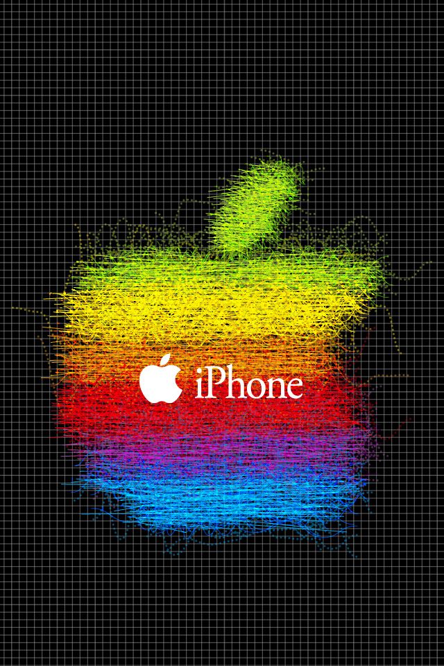 アップルロゴ 虹色 Iphone壁紙ギャラリー