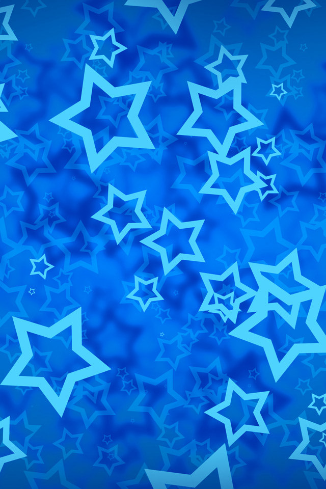 青い星柄 Iphone壁紙ギャラリー