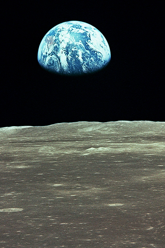 月面から見た地球 Iphone壁紙ギャラリー
