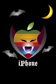 コウモリ | ハロウィンのiPhone壁紙