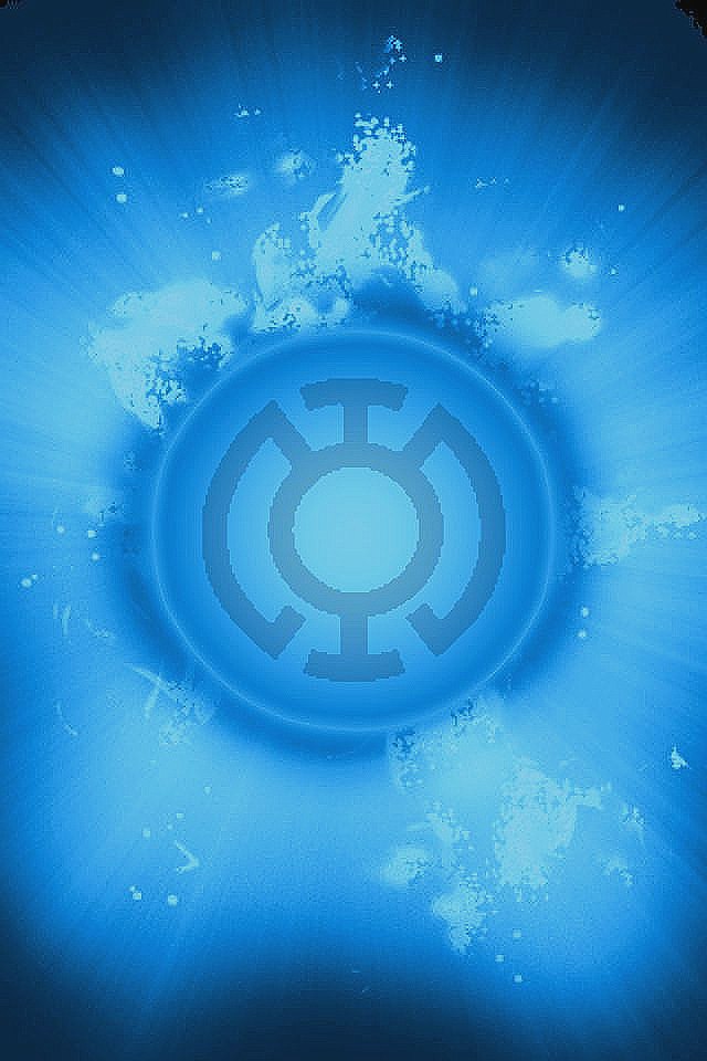 blue lantern iphone wallpaper