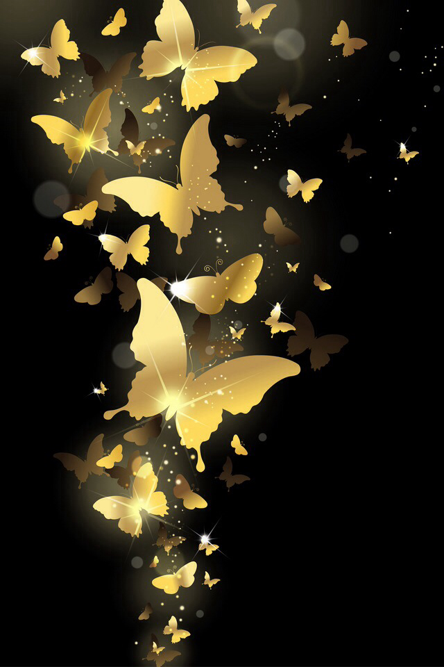 金の蝶 Iphone壁紙ギャラリー