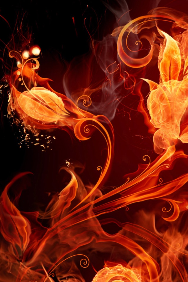 炎の花 Iphone壁紙ギャラリー