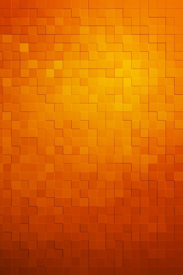 オレンジ色のタイル柄スマホ壁紙 Iphone壁紙ギャラリー