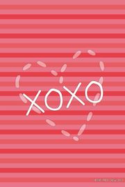 XOXO | かわいいガーリーなスマホ壁紙