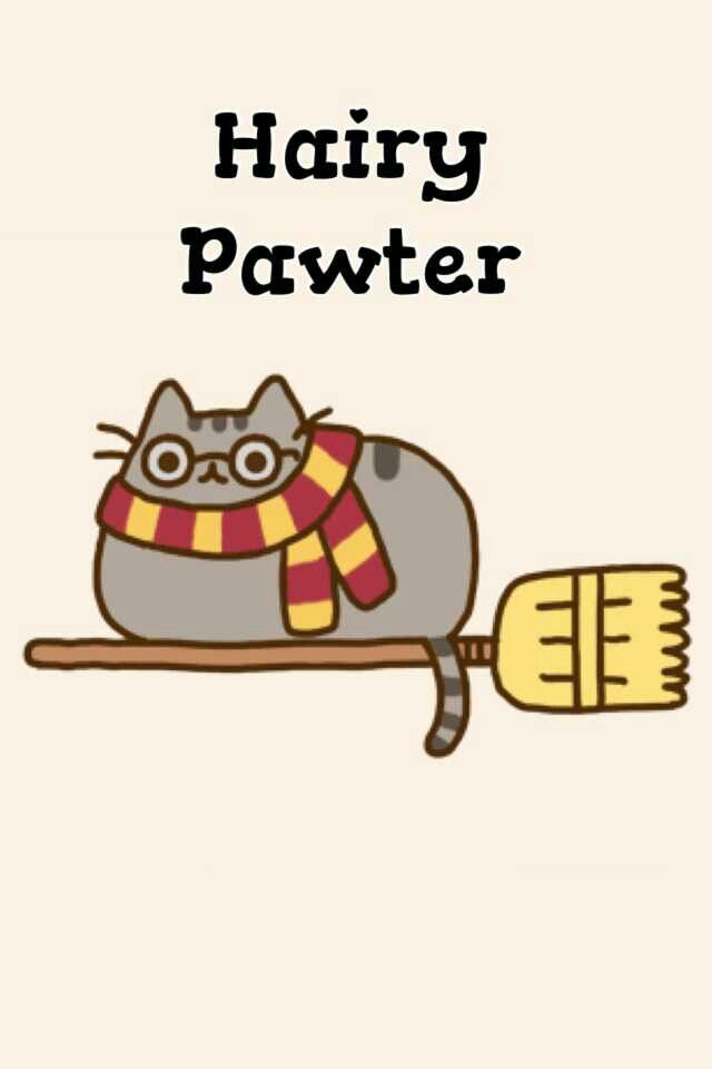 Pusheen ハリーポッターver かわいいネコのキャラクター壁紙 Iphone壁紙ギャラリー