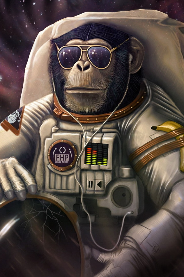 宇宙飛行士 猿 Iphone壁紙ギャラリー