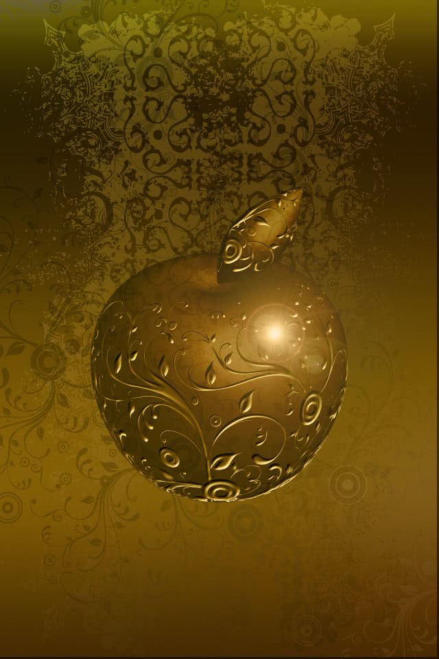 金のリンゴ Iphone壁紙ギャラリー