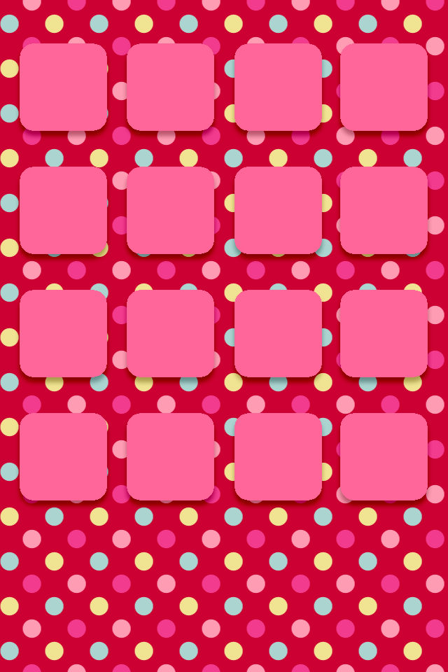 かわいいピンクのドット柄スマホ壁紙 Iphone壁紙ギャラリー