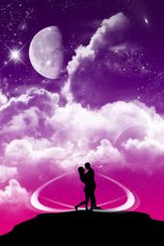 Amazing Pink Love And Kiss iPhone wallpaper