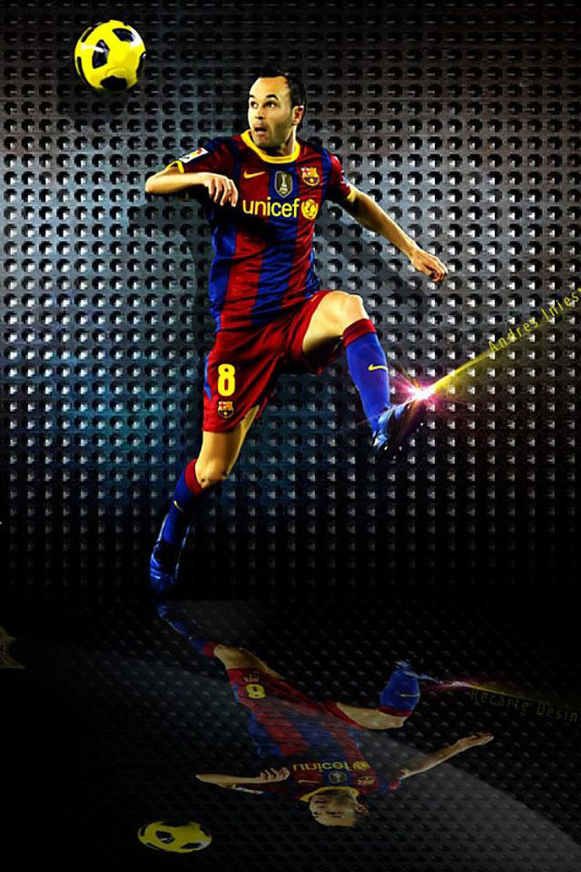 Andres Iniesta 3d Iphone Wallpaper Sports Gallery Iphone壁紙ギャラリー