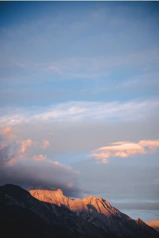 山の青空