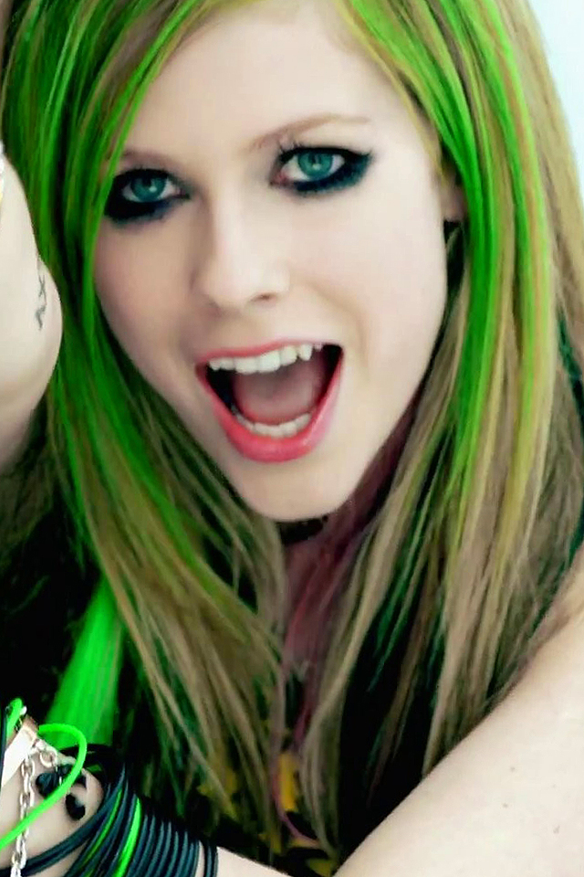 Avril Lavigne Green Hair Iphone Wallpapers Hd Iphone壁紙ギャラリー