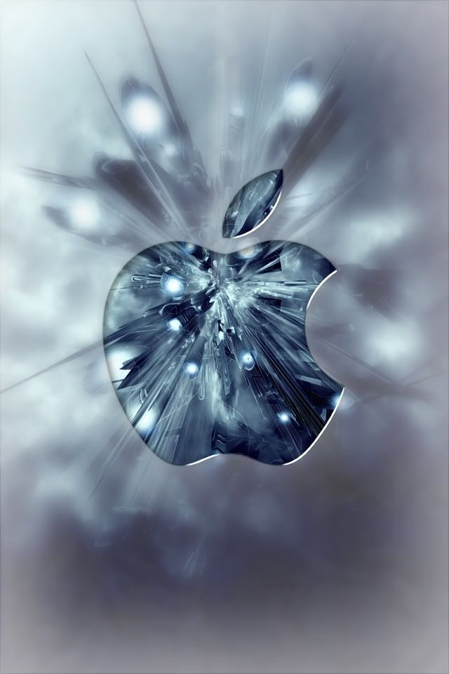 Appleロゴ 曇りガラス Iphone壁紙ギャラリー