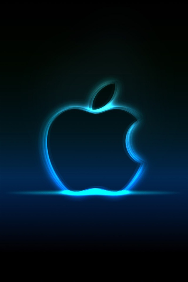 Neon apple logo iPhone Wallpapers