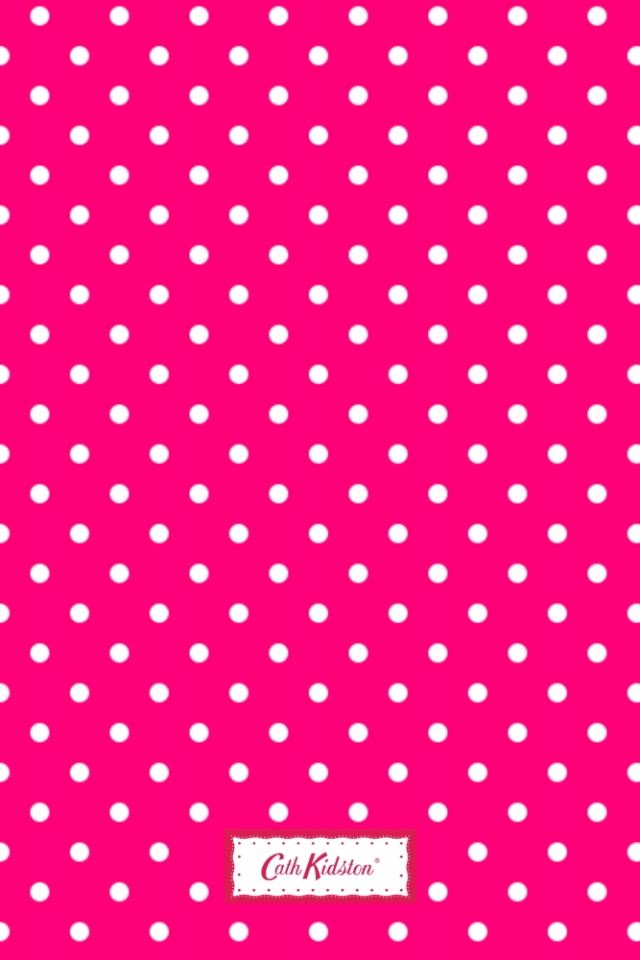 キャス キッドソン ピンクの水玉 Iphone壁紙ギャラリー