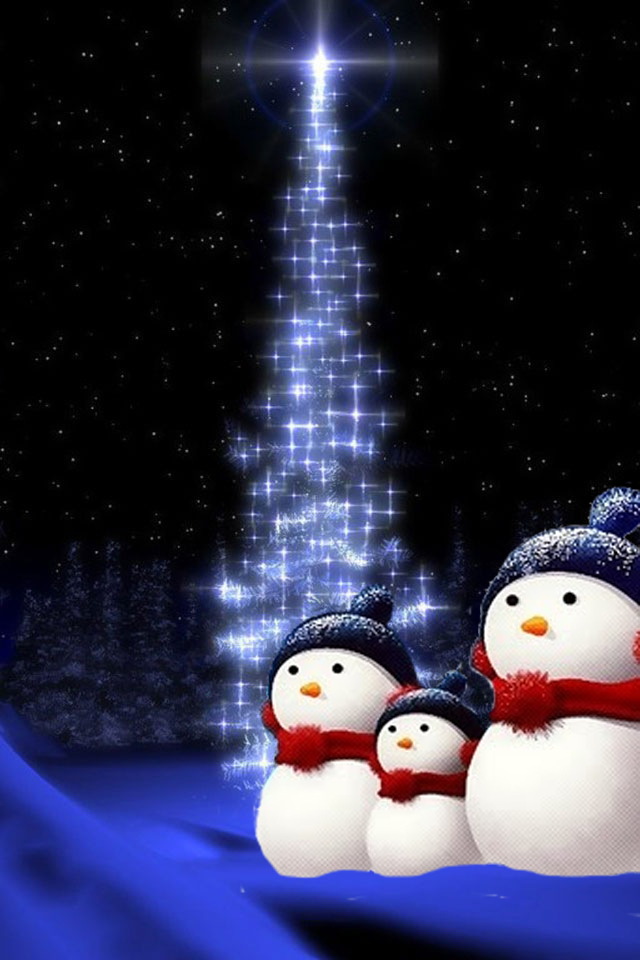 Christmas Snowmen Wallpaper By Poetic24 On Deviantart Iphone壁紙ギャラリー