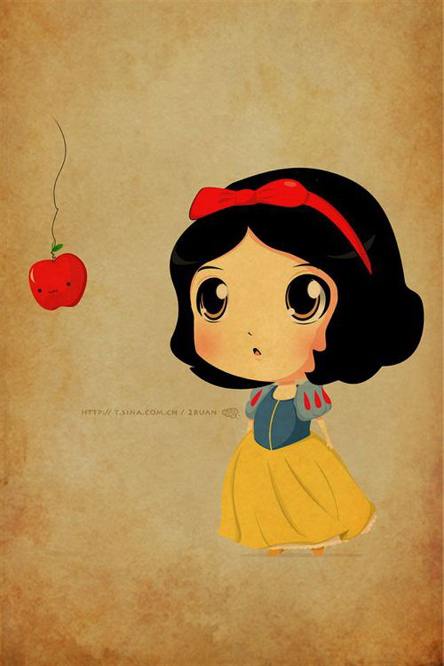 レトロな白雪姫 Iphone壁紙ギャラリー