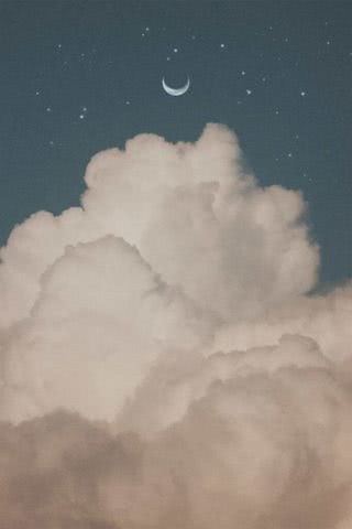 夜空の雲