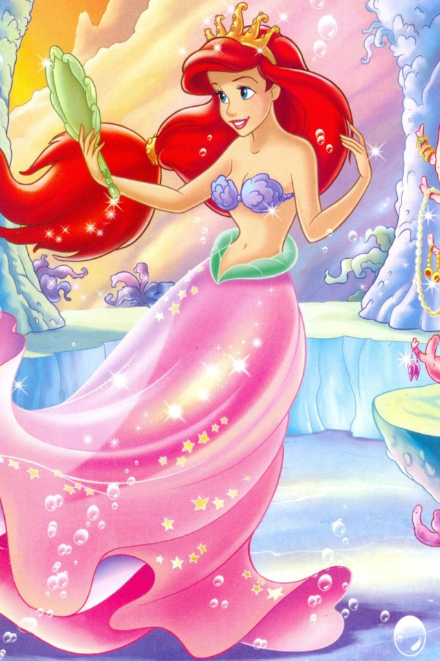 Disney Princess Ariel iPhone Wallpaper : 【iPhone】『ディズニー
