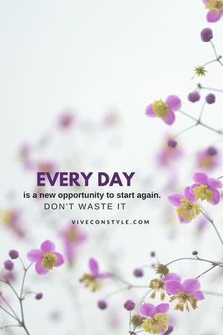 毎日が再出発のチャンス - Every day is a new opportunity to start again