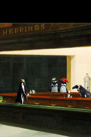 ペンギンの絵画