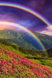 二重の虹 | 幻想的な風景