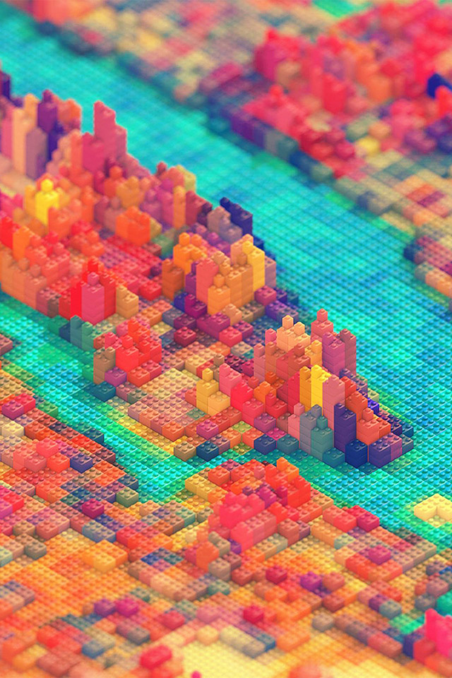 レゴで作ったカラフルな風景 Iphone壁紙ギャラリー