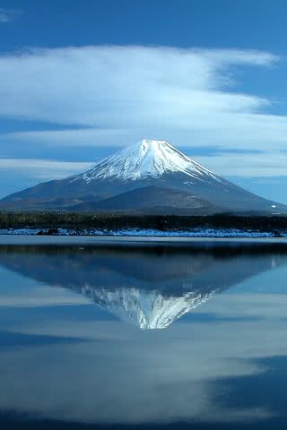 夕日に染まる赤い富士山 Iphone壁紙ギャラリー