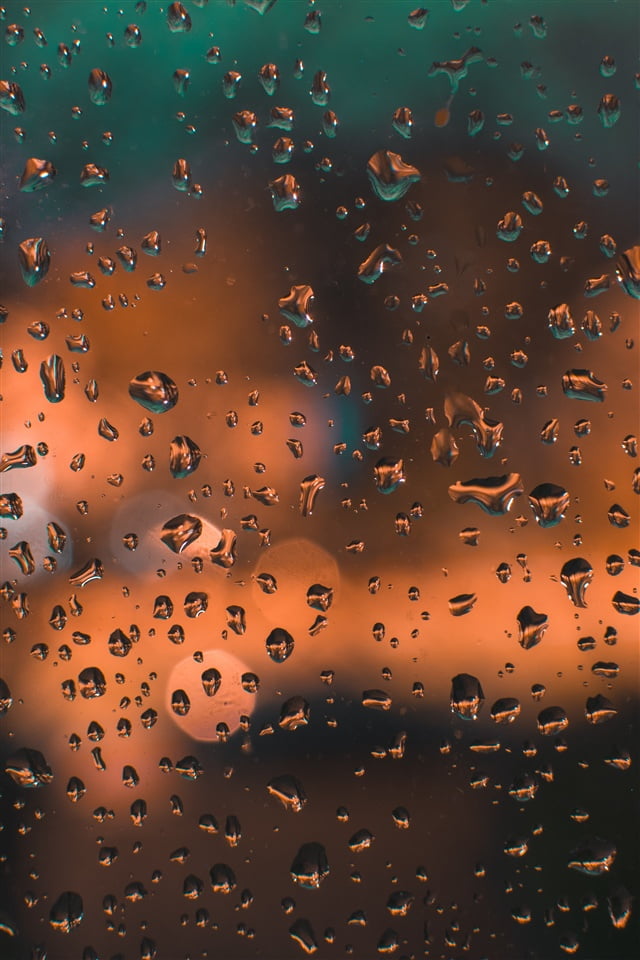雨に濡れたガラス窓 Iphone壁紙ギャラリー