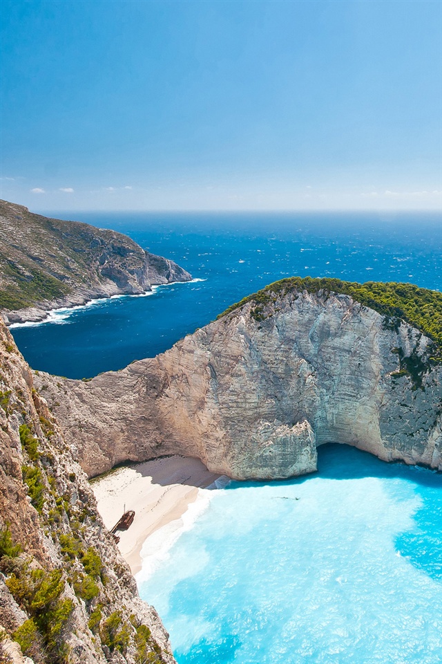 Greece Ionian Islands Sea Sky Sunlight Iphone Wallpaper 640x960 Iphone 4 4s Wallpaper Download Iwall365 Com Iphone壁紙ギャラリー