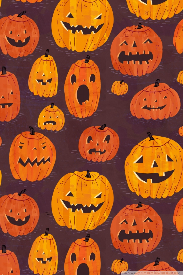 ハロウィンかぼちゃがいっぱい Iphone壁紙ギャラリー