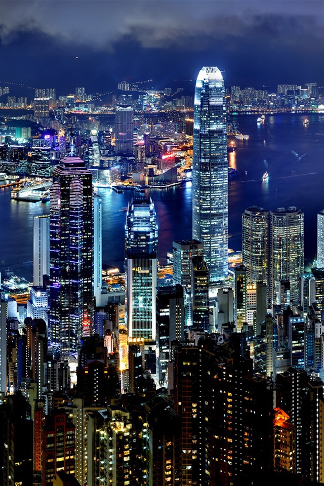 香港100万ドルの夜景 Iphone壁紙ギャラリー