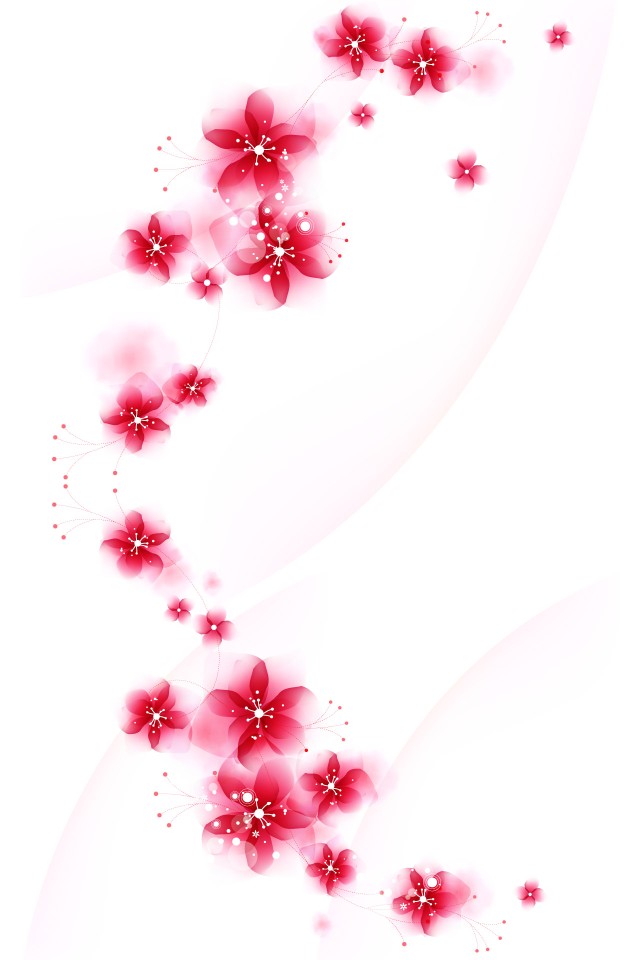 キレイな赤い花模様 Girlyなiphone壁紙 Iphone壁紙ギャラリー