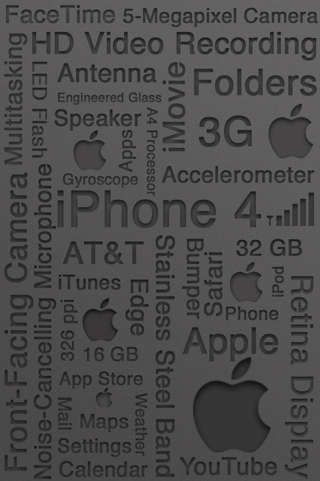 Download Iphone 4 Typography Wallpaper Iphone壁紙ギャラリー