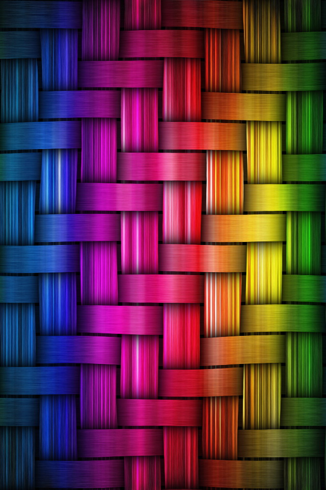 虹色の編みこみ模様iphone壁紙 Iphone壁紙ギャラリー