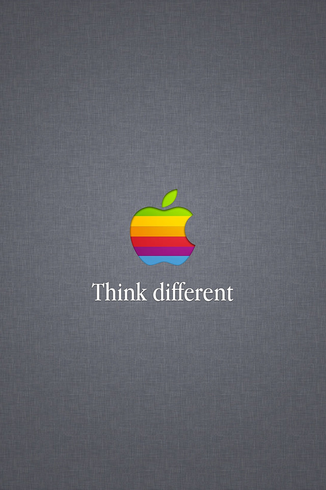 Think Different アップルロゴのiphone壁紙 Iphone壁紙ギャラリー