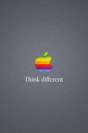 Think Different | アップルロゴのiPhone壁紙