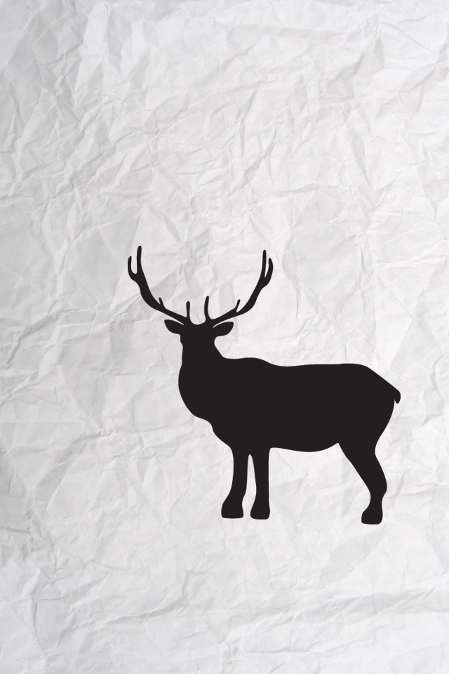 鹿のシルエット Iphone壁紙ギャラリー