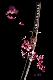 【175位】桜と刀 | かっこいいスマホ壁紙