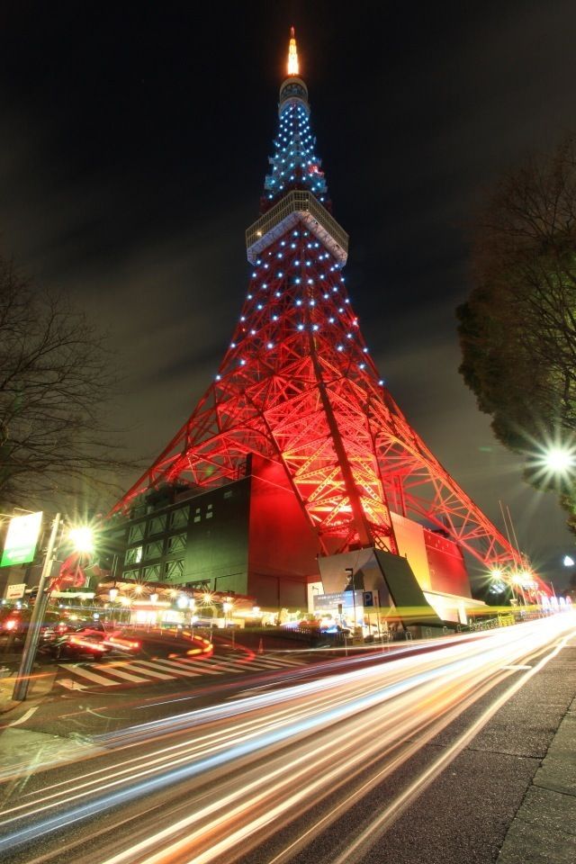 ディズニー画像ランド 元のiphone 壁紙 東京 タワー 夜景