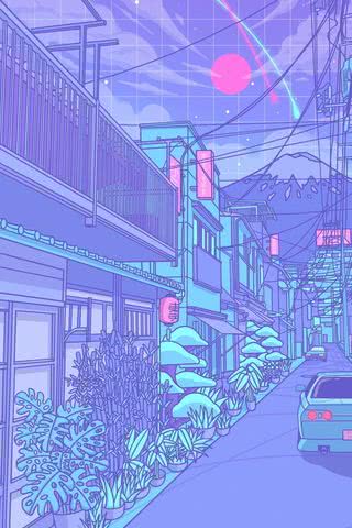 日本の夜 | イラスト