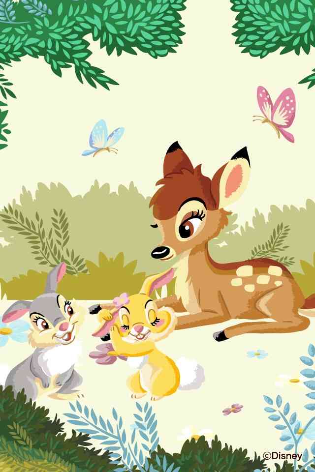バンビ かわいいiphone壁紙 Iphone壁紙ギャラリー