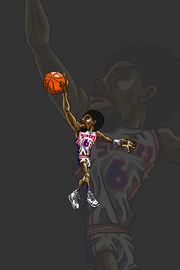 NBAイラスト バスケイラスト アンストッパブル(NBA illustration NBA Caricature UNSTOPPABLE)/Clyde Drexler（クライド・ドレクスラー）