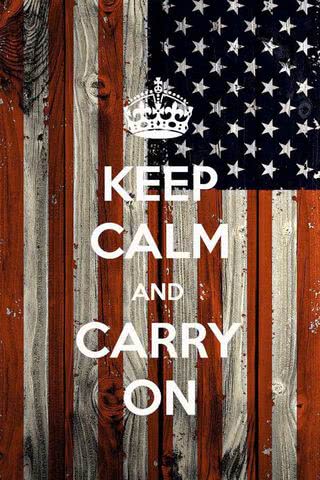 KEEP CALM AND CARRY ON