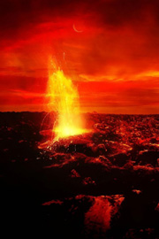 灼熱の溶岩