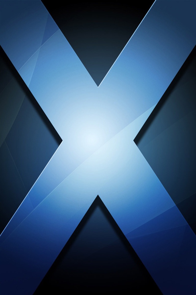 Mac Os Xのロゴの青 Iphoneの壁紙 640x960 Iphone 4 4s 壁紙