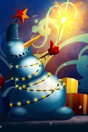 iPhone壁紙  Natal, Snowman, …